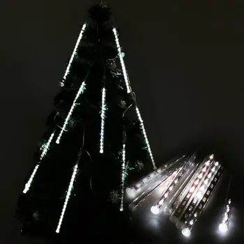 

Romantic Meteor Shower White 30CM 8Tubes 144LED Xmas Tree Light Party Ornament