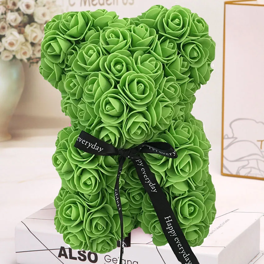 10 шт./лот розовой мишкой - Цвет: 25cm OPP Bag