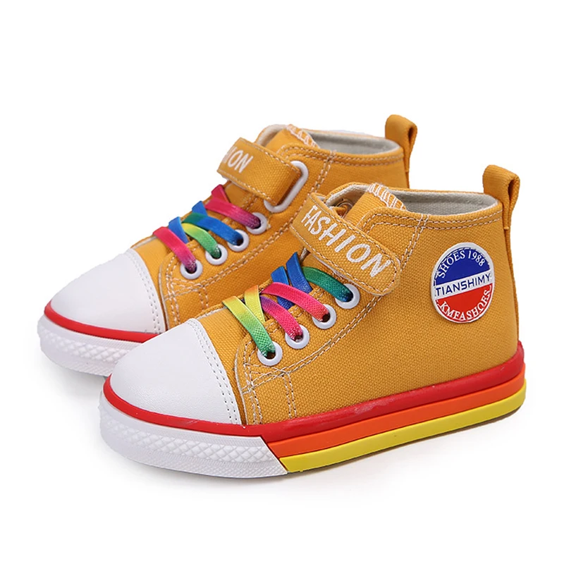 girls rainbow tennis shoes