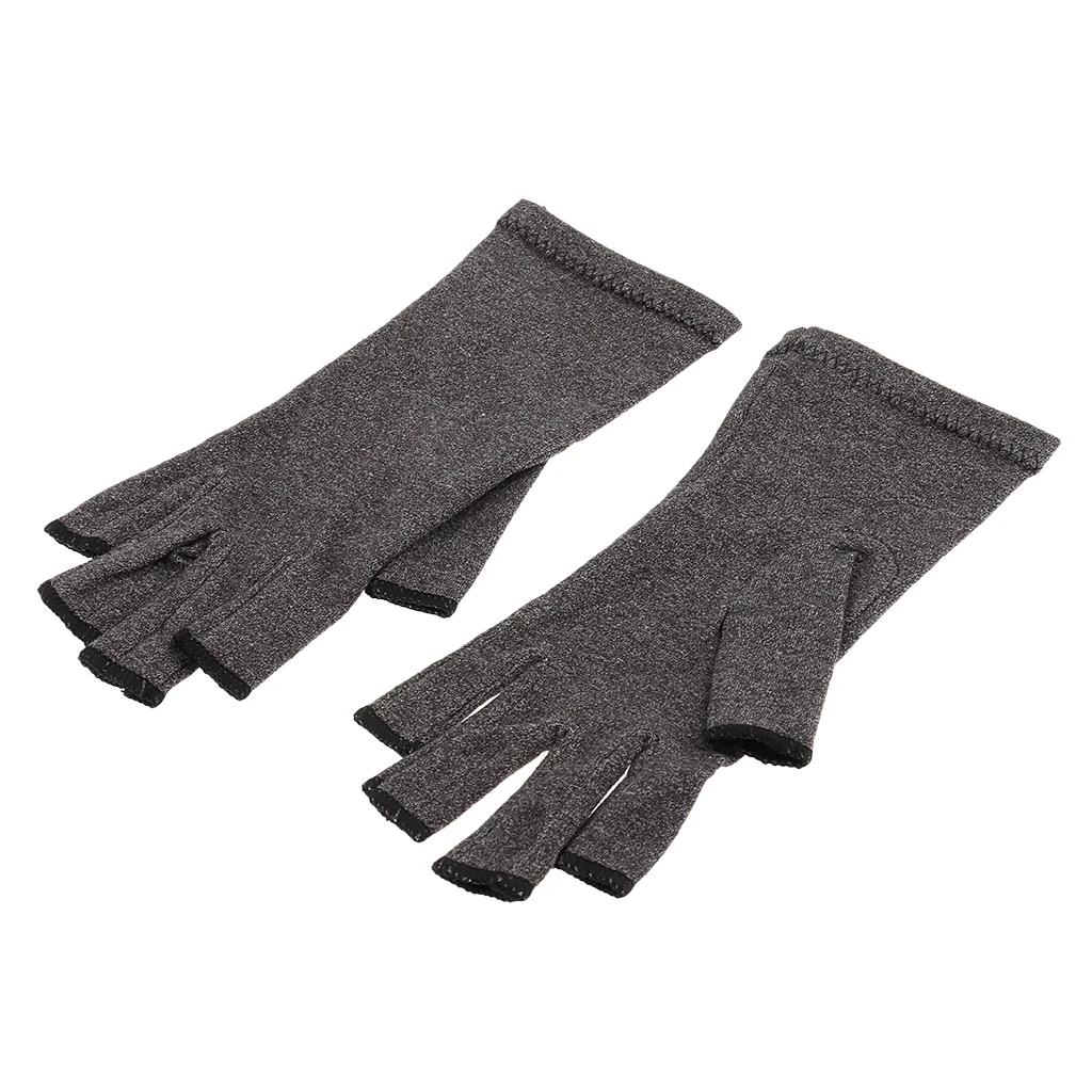 1 Pair Arthritis Compression Gloves Ease Pain from Carpal Tunnel, Hand Gloves Fingerless for Computer Typing and Dailywork