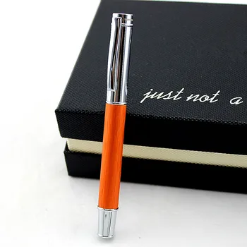

High Quality Ballpoint Pen Luxury 0.5MM Nib Silver Clip Ball Pen for Writing Business Office School Supplies roller ball pen