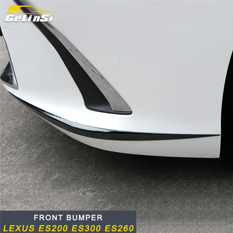 

GELINSI Car Styling Front Bumper Fender Protector Cover Trim Frame Sticker for Lexus ES 2018 ES200 ES300 ES260