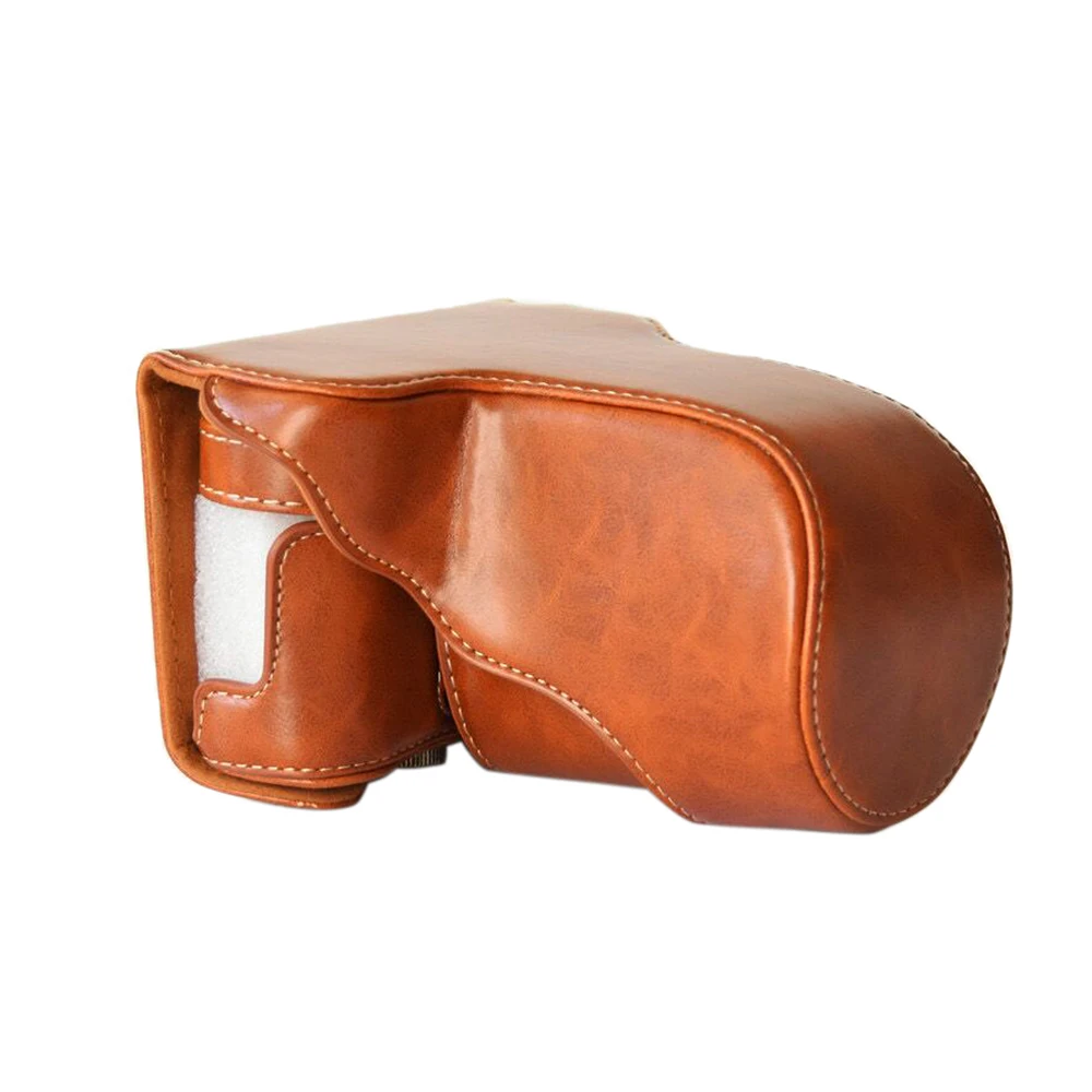 Classic PU Leather Camera Case Bag Protective Pouch with Shoulder Strap for Fuji Fujifilm X-A1 X-A2 X-A3 X-M1 X-A10