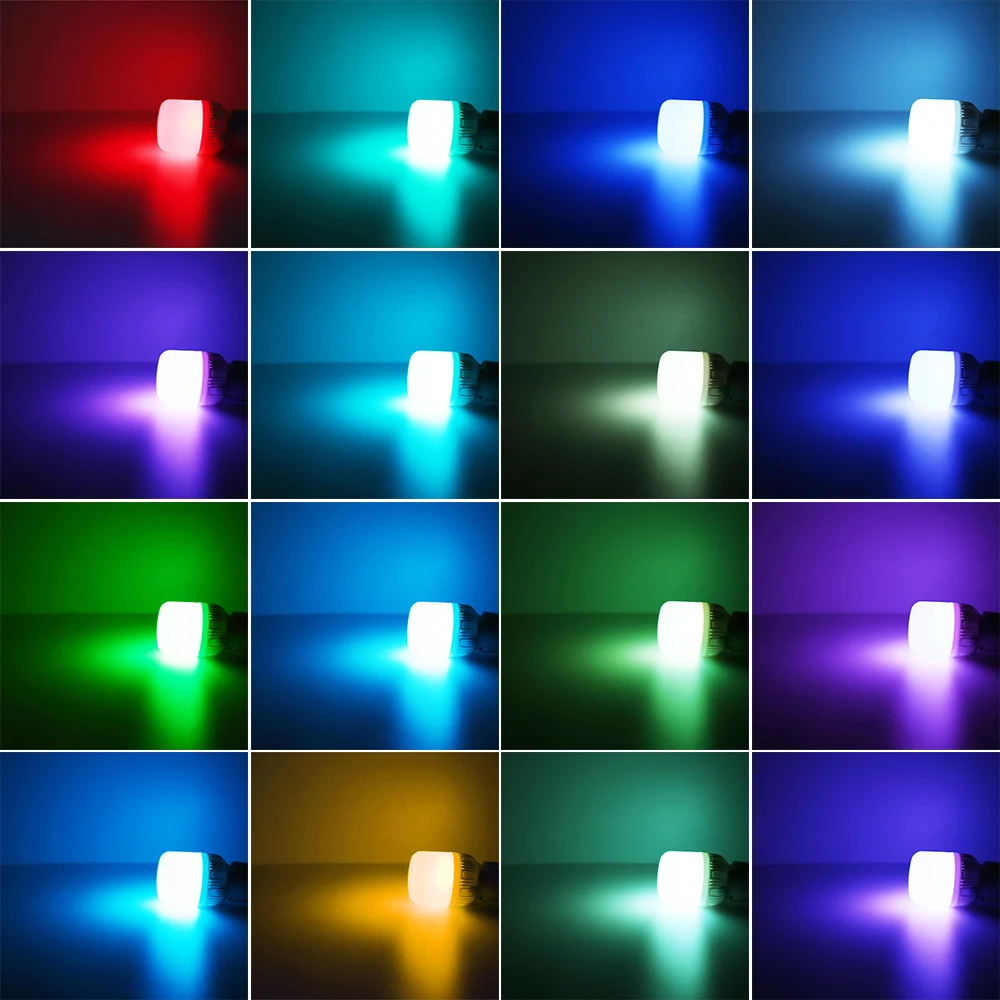 E27 RGB светодиодные лампы 5 Вт беспроводной прожектор Светодиодные с пультом