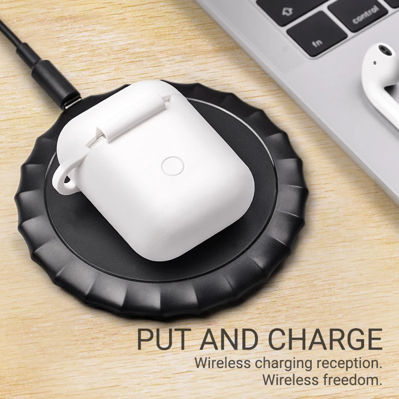 hoco CW22 силиконовый чехол для AirPods беспроводная зарядка защитный от царапин и