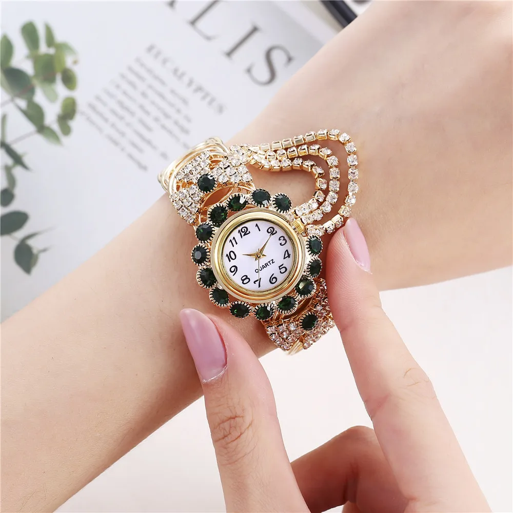 Модные золотые часы женские роскошные Брендовые Часы из сплава кварцевые часы креативные кварцевые часы с бахромой Дамское Платье