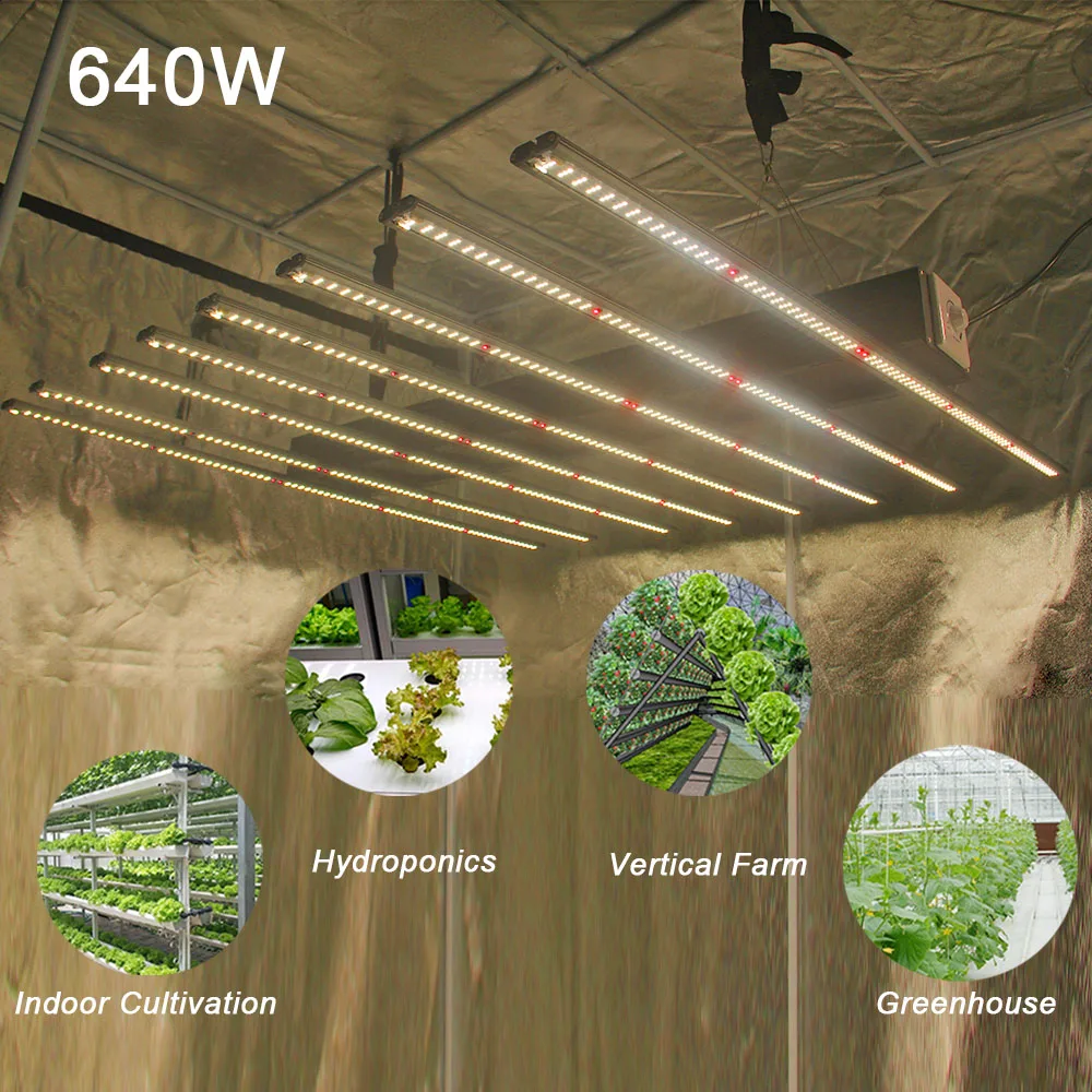 

IDEA LIGHT2-year warranty ETL lm301b full spectrum led grow light 640w 8bars hydroponic system indoor plant spydrx