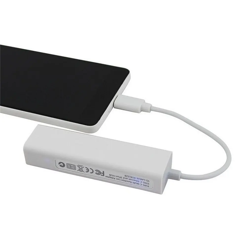 USB 3 порта USB3.1 концентратор type C для Ethernet LAN RJ45 сетевой адаптер