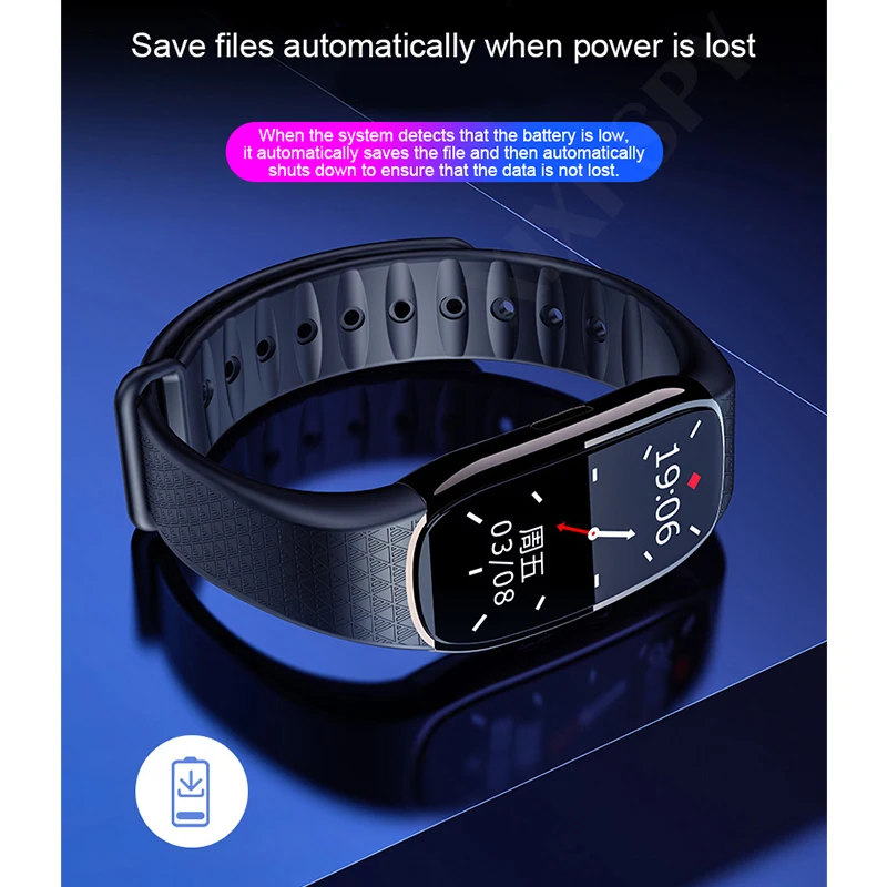 XIXI шпионский диктофон Dictaphone аудио часы браслет MP3 мини звук профессиональная