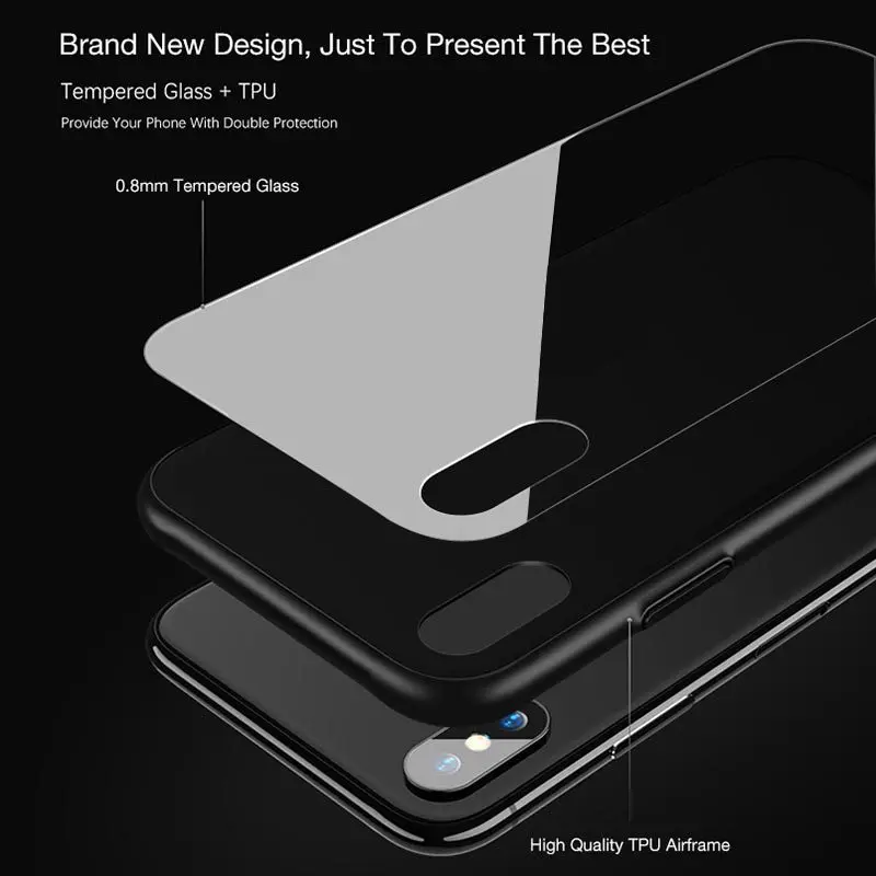 Чехол из закаленного стекла для телефона для iphone 6, 7 plus, XS, XR MAX, ударопрочный гальванический Чехол-рамка для iphone 11 Pro Max