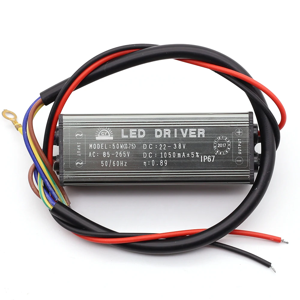 Driver LED 50W 30W 20W 10W Trasformatori Di Illuminazione 1500mA 900mA 600mA 300mA 85-265V DC20-38V Adattatore Di Alimentazione Per Proiettore - Foto 5