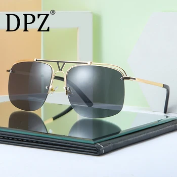 

2020 DPZ new fashion ins street shot woman luxury sunglasses double beam hollow high quality sunglasses UV400 oculos de sol