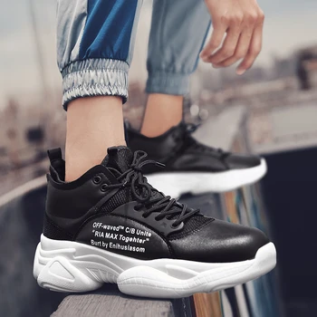 

mens causal men sapatos man fashion solid cuero Fashion black breathable Breathable Sneaker Mens mens leather Men casuales slip