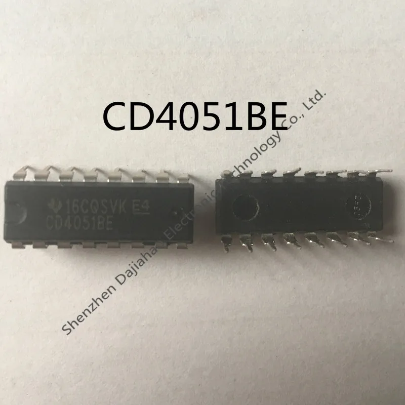 

10pcs/lot cd4051be CD4051BE CD4051 DIP-16 ic chips in stock