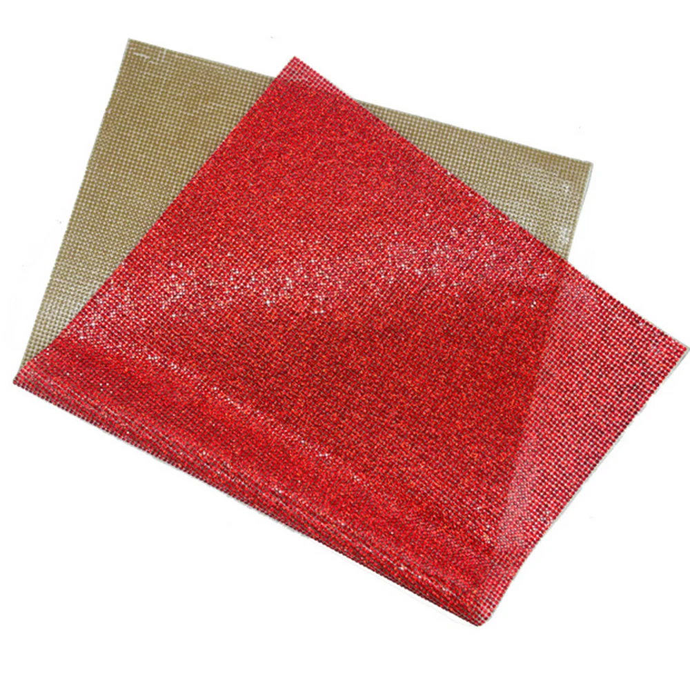 rhinestone sheet  red siam