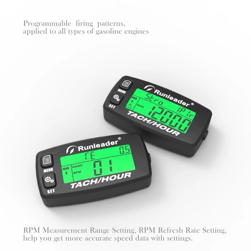 HM032B Tacômetro indutivo Gauge Alert, RPM Engine