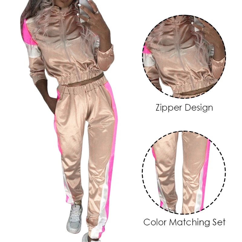 SFIT комплект из двух предметов, спортивный костюм для женщин, элегантный топ и штаны, комплект, осень, женские повседневные спортивные костюмы, одежда для фитнеса, комплект из двух предметов