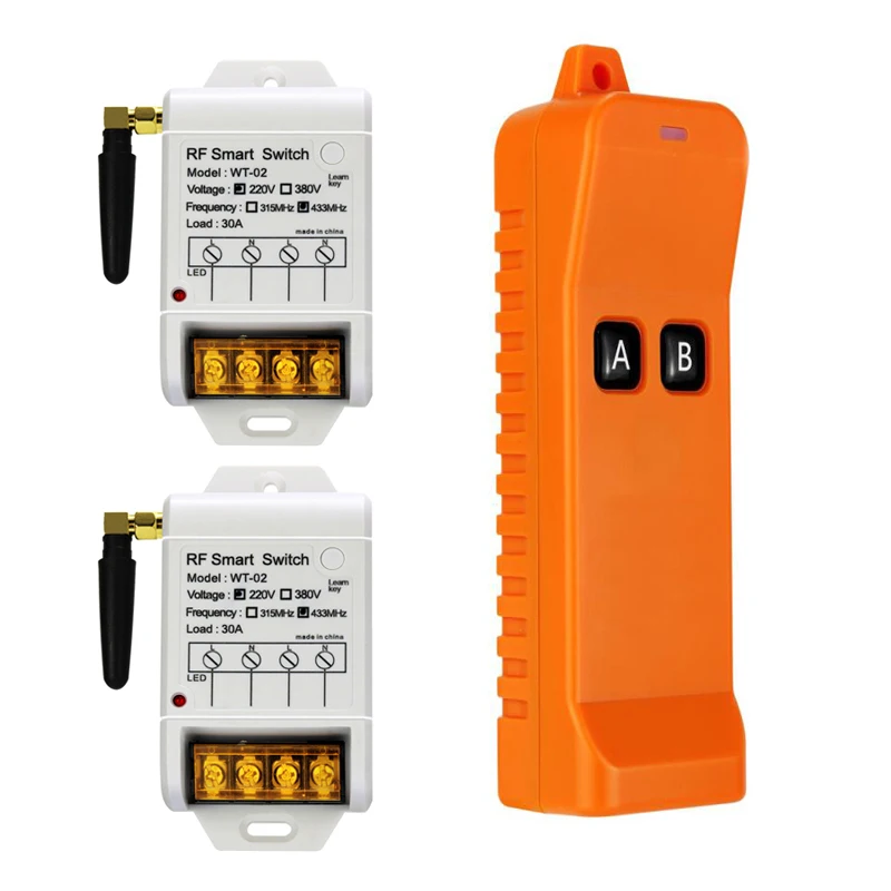 DC220V Radio frequency RF remote control 30A relay switch 868 mhz Industrial/agricultural pump motor | Электроника