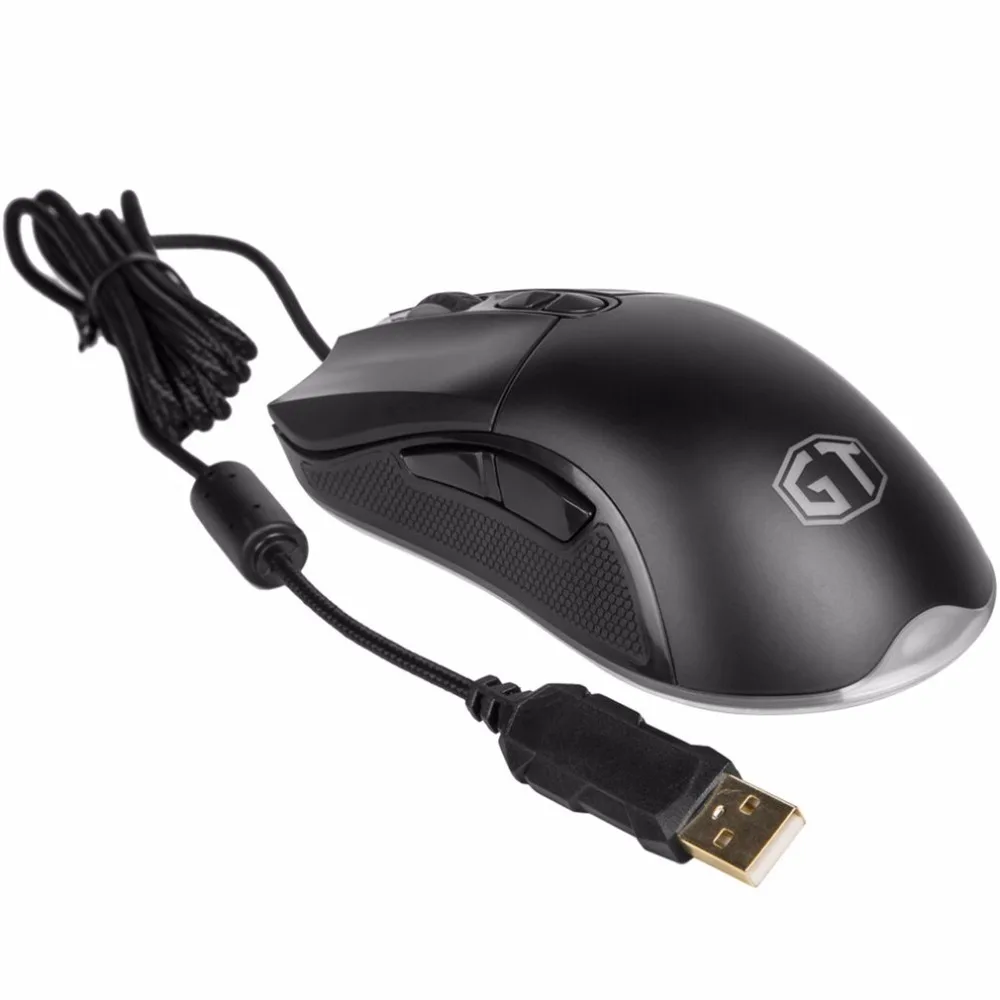 Delux M626 PMW3325 проводная мышь цельная оптическая игровая мышь с RGB светодиодный светильник