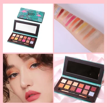 

12-color Eyeshadow Palette Shimmer Pigment Matte Eye Shadow Long-lasting Waterproof Smudge-proof Eye Shadow Beauty Makeup