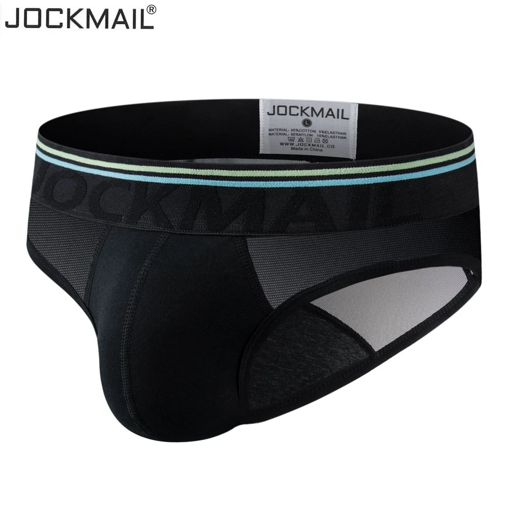 JOCKMAIL сексуальное мужское нижнее белье для геев трусы хлопковые дышащие