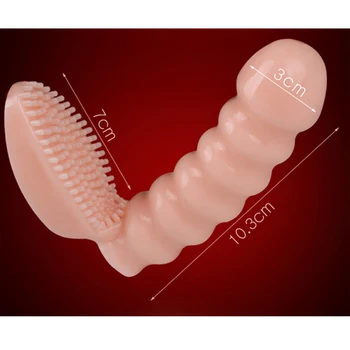 Brush Finger Vibrator Clitoris Stimulation Finger Sleeve Dildo Vibrating Egg Adult Sex Toys for Woman Licking G Spot Massager 4