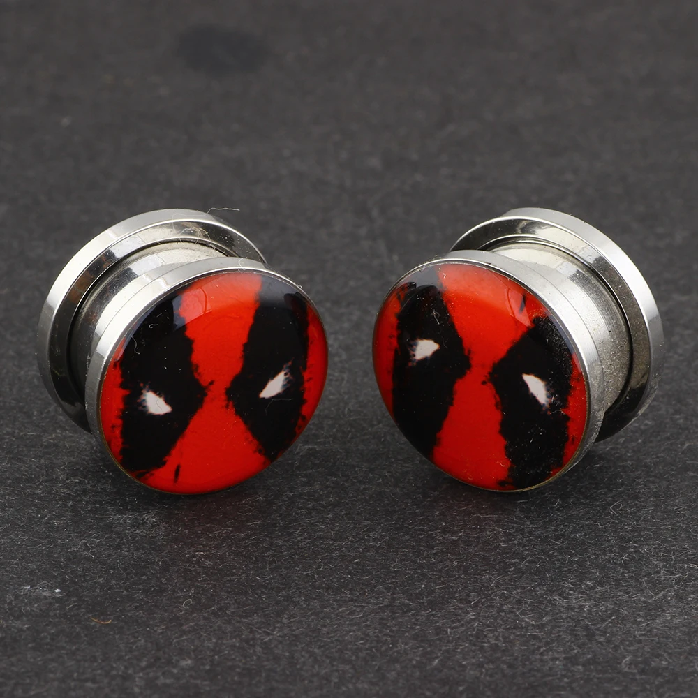 TIANCIFBYJS Stainless Steel Ear Plugs Tunnels Earring Gauges Screw Expander Stretcher Set Wholesale Body Jewelry Piercing 5-16mm