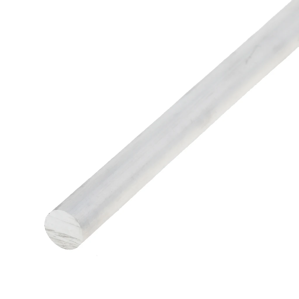 50cm X 6063 Aluminium Alloy Round Solid Rod Bar Shaft, Diam. 8mm for window frames, door frames, roofs, and sign frames