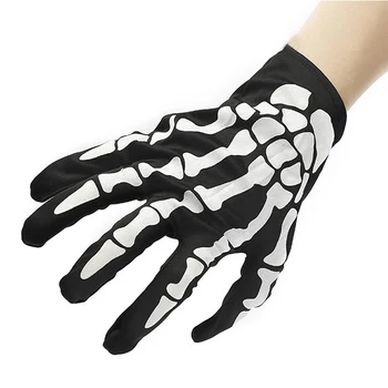 

Gags & Practical Jokes Cycling Gloves Halloween Horror Skull Claw Bone Skeleton Goth Racing Full Gloves FJ88