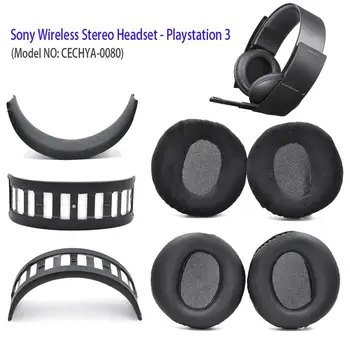 

Replacement Ear pads Earpads Cushion Headband Hoops For SONY PS3 Wireless Stereo Headset Playstation 3 ( CECHYA-0080)