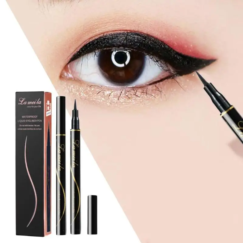 Liquid Eyeliner Pencil Big Eyes Makeup Long-lasting Eye Liner Pen Waterproof Black Make up Smooth Fast Dry Cat Eye Cosmetic Tool