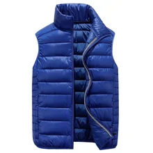 Осенне-зимний стиль, хлопковый жилет для подростков, мужской тонкий жилет, повседневный Приталенный жилет без рукавов