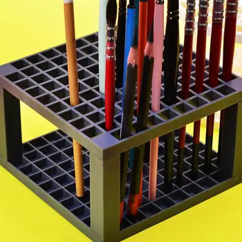 

1PC Pen Holder Multifunction Portable Creative Pencil Holder Brush Organizer Pen Storage Box for Home