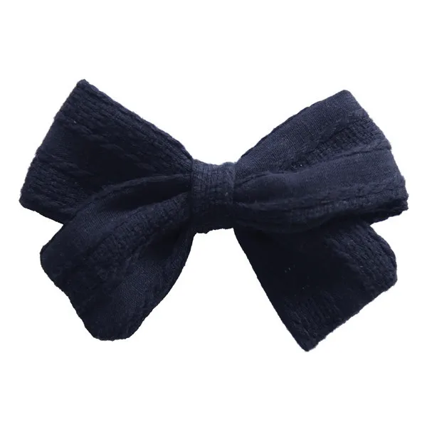 Baby Girls Hair Clips Bubble Jacquard Fabric Bow Barrette For kids Polka Dot Hairpin Cotton Linen Side Clip Children Vocation cute baby accessories Baby Accessories