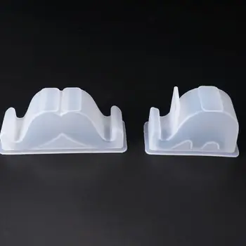 

DIY Crystal Epoxy Mould Mobile Phone Stand Molds Simple Swing Table Office Car Decoration Making High Mirror Silicone Mold