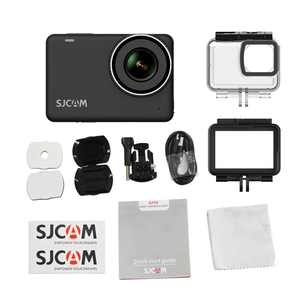 the best action camera SJCAM SJ10X Action Camera SJ10 X 4K 24FPS 10M Body Waterproof WiFi 2.33 Touch Screen Gyro Stabilization 7-Layer Lens DV for Vlog action camera with longest battery life