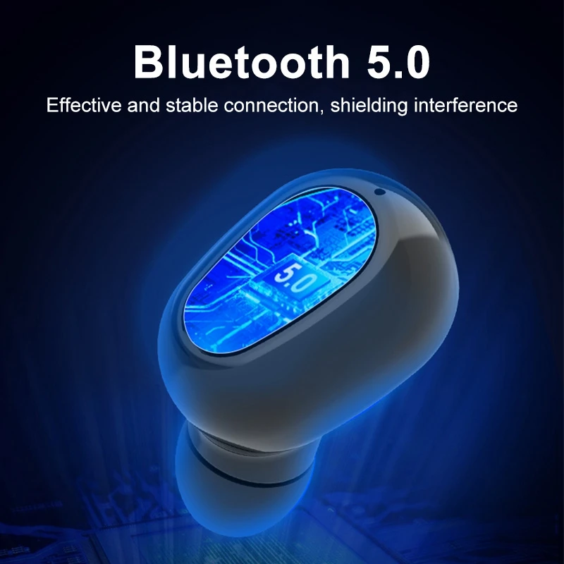 TWS Bluetooth Headphones In Ear Stereo Bluetooth V5 0 Earphones High Definition Mic Rechargable Wireless Headphones