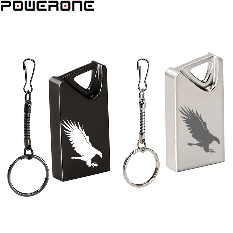 POWERONE USB флеш-накопители 128gb mini usb Flash metalen pen sleutel schijf флэш-накопитель с логотипом stick flash 32 GB/8 GB/4 GB/16 GB/128 GB