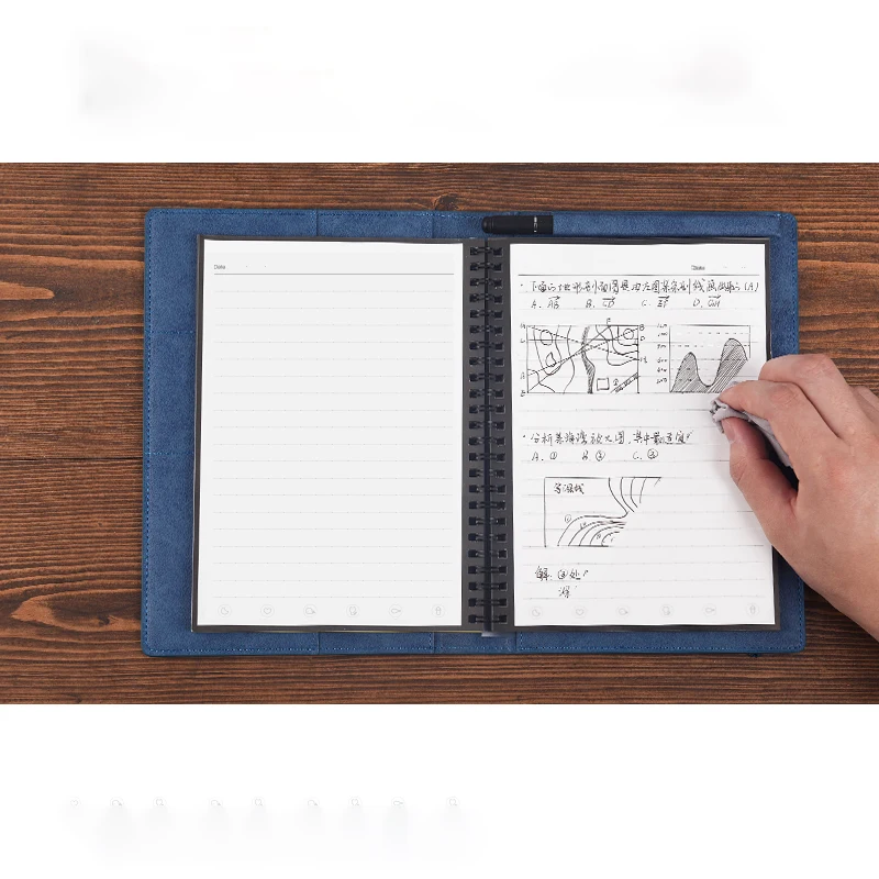 2019 многоразовый стираемый блокнот дневник винтажный из искусственной кожи Elinbook