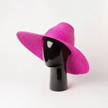 01909-hh7381 ручная работа соломенная модная женская солнцезащитная Кепка Женская Праздничная пляжная шляпа для отдыха