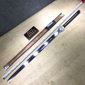 

Hand Forged Chinese Kung Fu Sword temper manganese steel Blade Sword resilience Saber