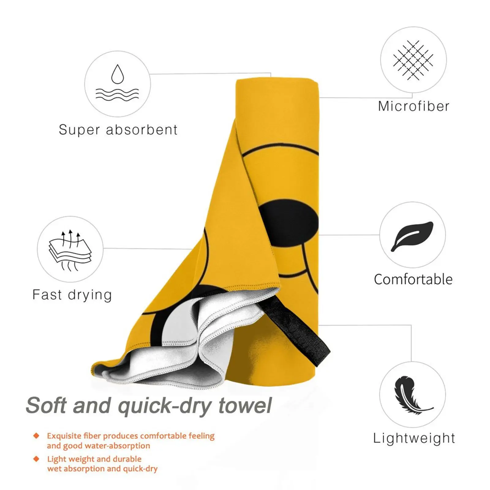 Adventure Time? Jake's Eyes Quick Dry Towel Gym Sports Bath Portable Adventuretimerbppsubmission Adventure Time Finn And Jake