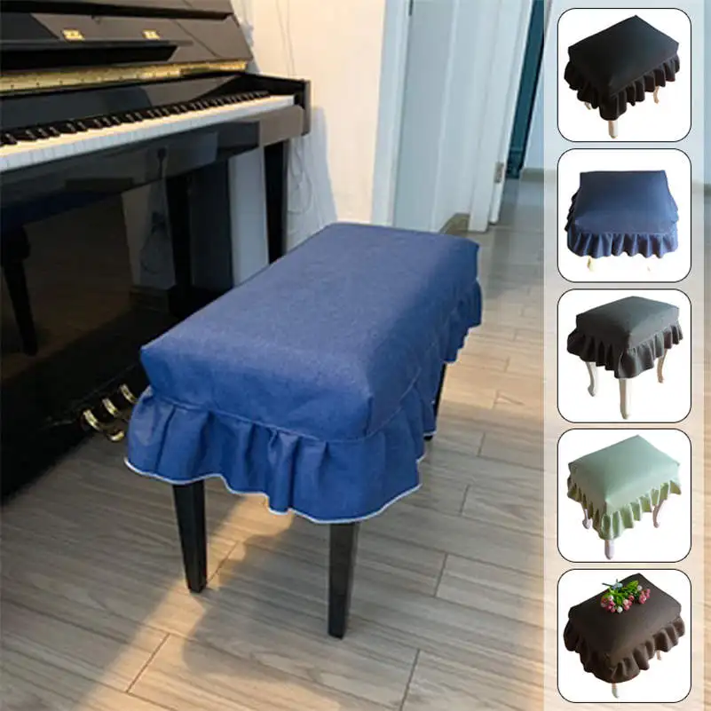 

Universal Piano Dresser Stool Cover Square Chair Cover Protector Home Decor