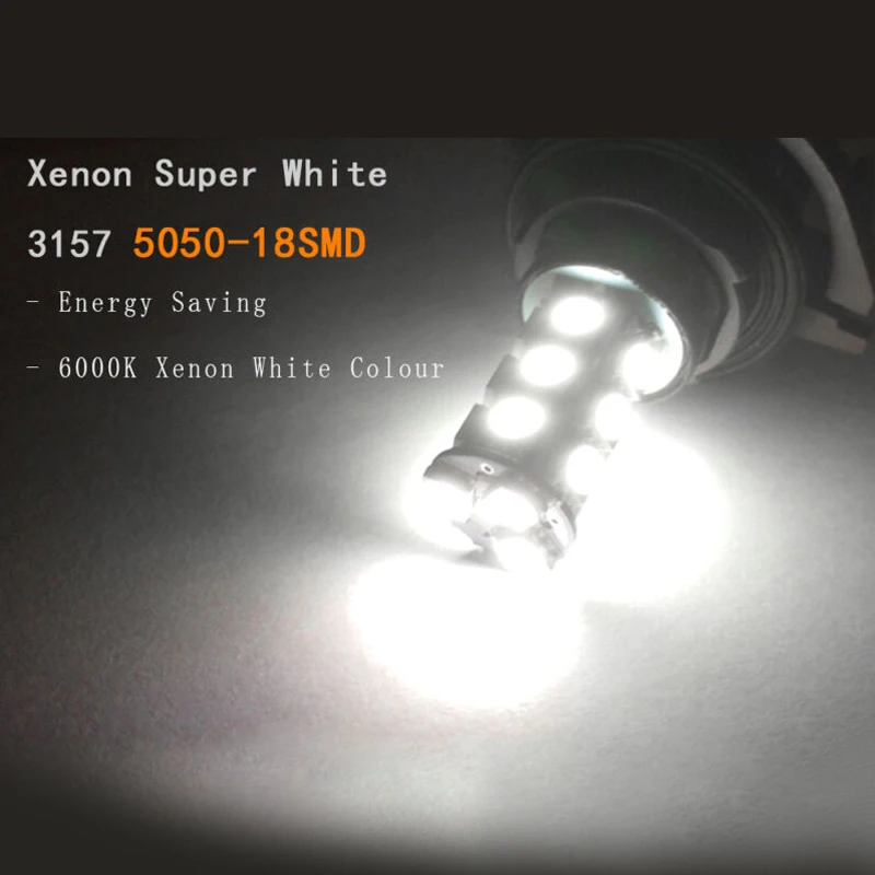 3157 5050 3156 3057 3457 18SMD светодиодный чистый белый задний фонарь стоп светильник Замена