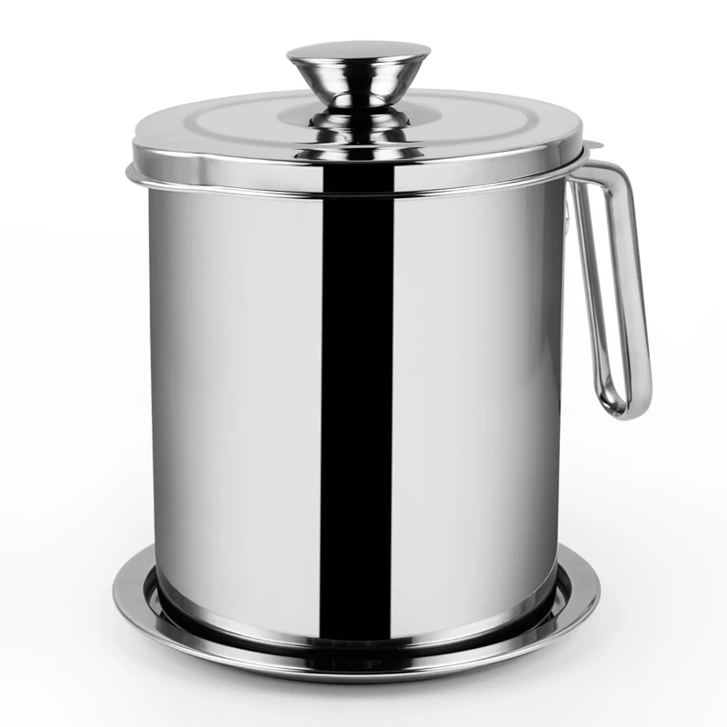 1100ml Multifunction 304 Stainless Steel Gravy Oil Soup Fat Separator Grease Oiler Filter Strainer Bowl Kitchen Cooking Tools