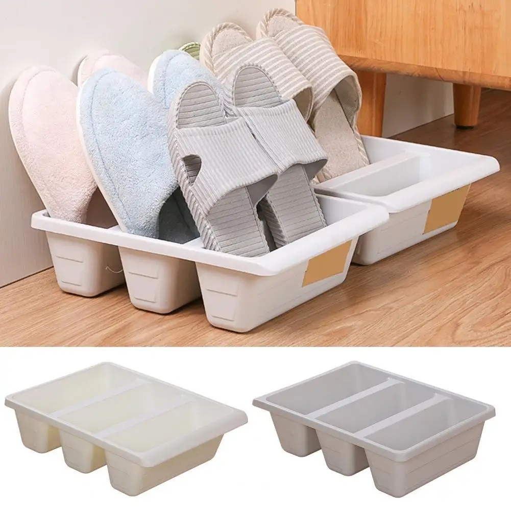 40%HOTVertical Slipper Rack Space Saving PP Groove Vertical Design Storage Tray for Everyday Use | Дом и сад