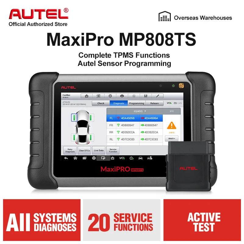 Autel MaxiPRO MP808TS OBD2 автомобильный диагностический инструмент сканер TPMS Функция и