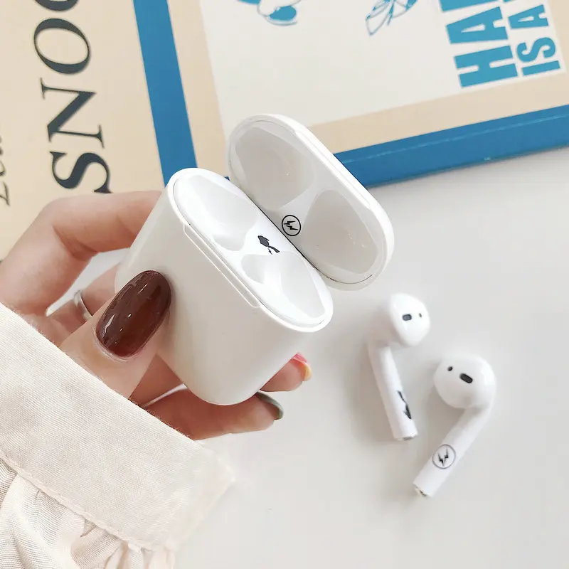 1 комплект, мультяшный пылезащитный стикер, протектор для Apple AirPods, Пылезащитная наклейка, Защитная пленка для Air Pods, аксессуары