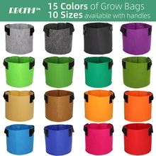 RBCFHI – sacs de culture de plantes colorés, 1-20 gallons, fleurs, légumes, aération, Pot de plantation, conteneur, jardin, pochette avec poignées