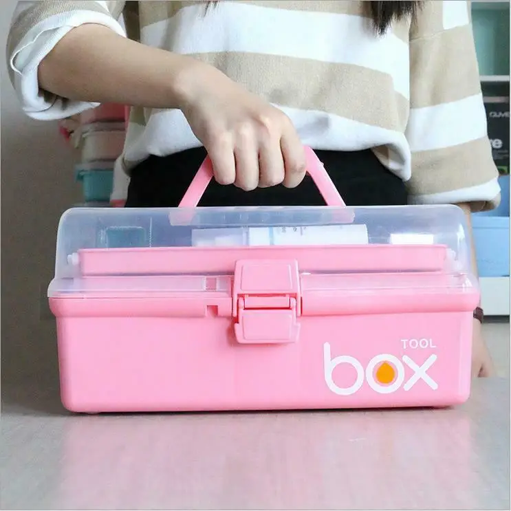 

Medical Box Thick Multilayer Home First Aid Kit Drug Receiving Storage Organizer Desktop Storage